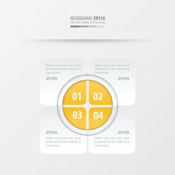 Rectangle presentation design   yellow color Stock Illustration