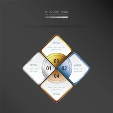 Rectangle presentation    gold, bronze, silver, blue color Stock Illustration