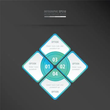 Rectangle presentation  neon blue Illustrazione stock