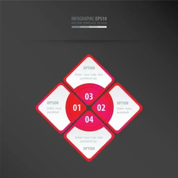 Rectangle presentation    neon pink Stock Illustration