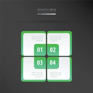 Rectangle presentation template    neon green Illustrazione stock