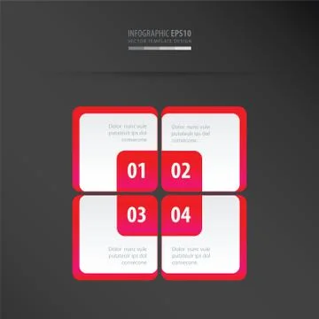 Rectangle presentation template   neon pink Stock Illustration