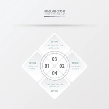 Rectangle presentation  white color Stock Illustration