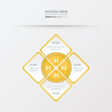 Rectangle presentation    yellow color Illustrazione stock