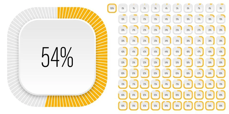 Rectangle-progress-180-blue Stock Illustration