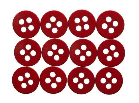Rectangle of red buttons Stock Photos