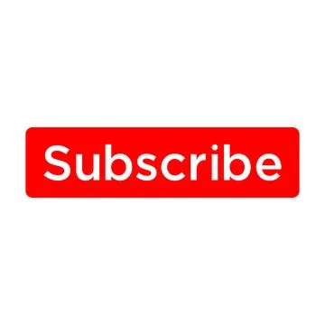 Rectangle red subscribe button vector icon element イラスト素材