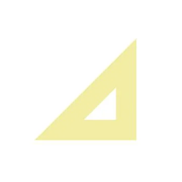 Rectangle ruler flat color ui icon Stockillustratie