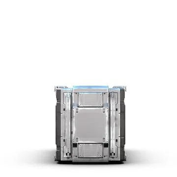 Rectangle sci fi military box Stock Illustration