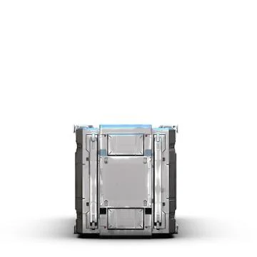 Rectangle sci fi military box 스톡 일러스트