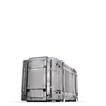 Rectangle sci fi military box Stock Illustration