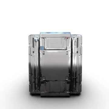 Rectangle sci fi military box Stock Illustration