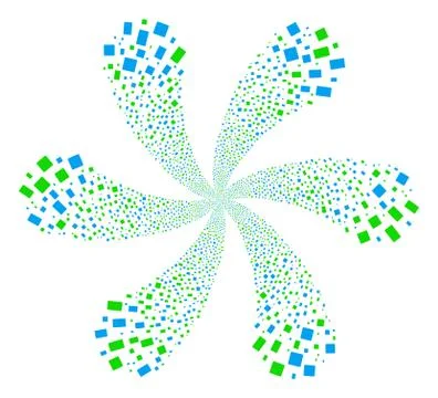 Rectangle Shape Curl Fireworks Illustrazione stock