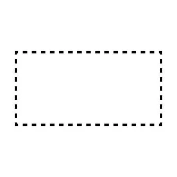 Rectangle shape dotted icon vector symbol for creative graphic design ui element Illustrazione stock