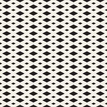 Rectangle Shape Halftone. Modern Geometric Lattice Texture. Vector Seamless Stock Illustration