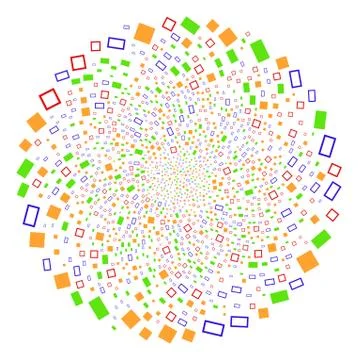 Rectangle Shape Spiral Circle イラスト素材