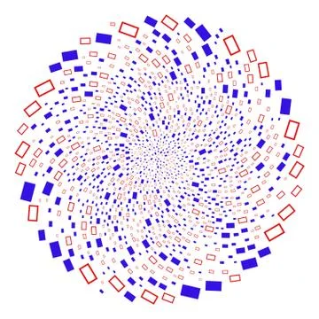 Rectangle Shape Spiral Motion イラスト素材