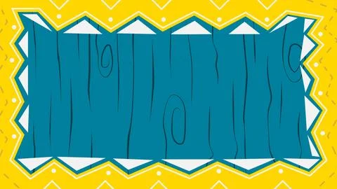 Rectangle shape yellow frame. Triangle Border Paper Texture Sharp and Dynamic Stock Illustration