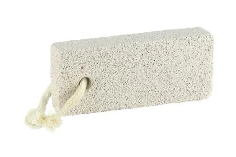 Rectangle Shaped Foot Calluses Removal Natural Pumice Stone, isolated on tran Stock Photos