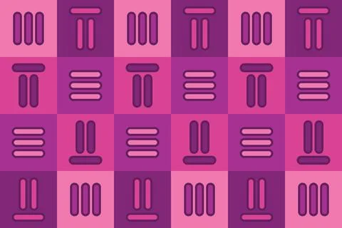 Rectangle Shapes and Designs Purple Colors Geometric Pattern Stockillustratie