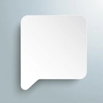 Rectangle Speech Bubble Stock Illustration