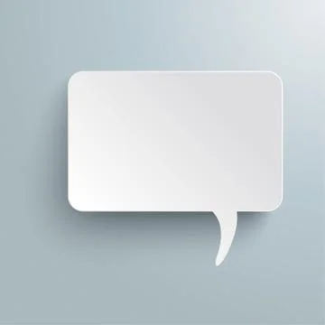 Rectangle speech bubble piad 스톡 일러스트