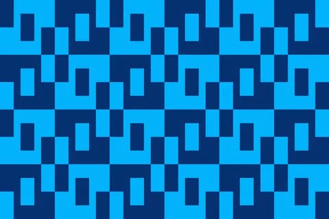Rectangle Square Blue Geometric Pattern Background Stock Illustration