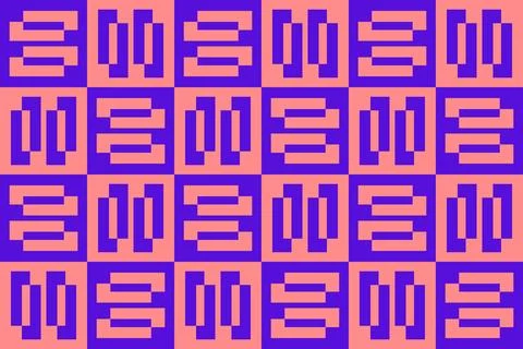 Rectangle Square Blue Geometric Pattern Background Stockillustratie
