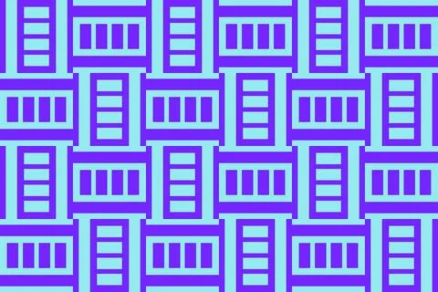 Rectangle Square Blue Geometric Pattern Background Illustrazione stock