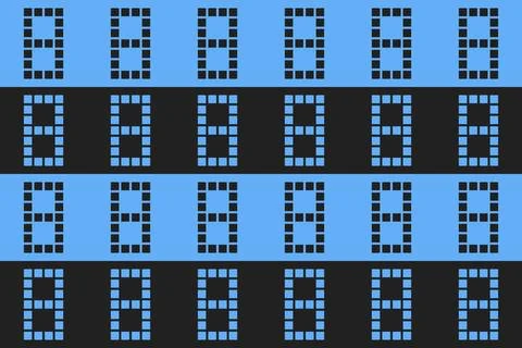 Rectangle Square Blue Geometric Pattern Background Stock Illustration