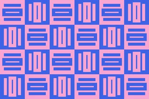 Rectangle Square Blue Geometric Pattern Background Illustrazione stock
