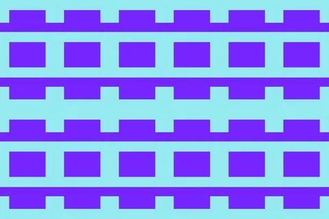 Rectangle Square Blue Geometric Pattern Background Stock Illustration