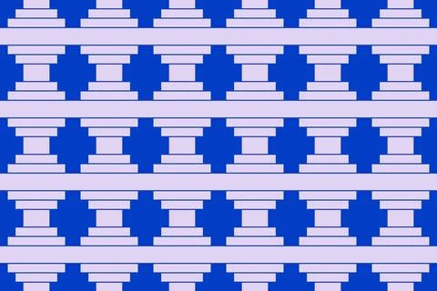 Rectangle Square Blue Geometric Pattern Background Stock Illustration