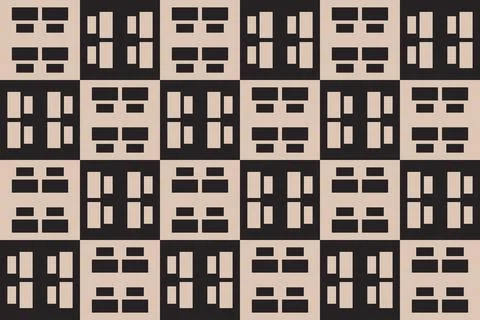 Rectangle Square Brown Geometric Pattern Background Illustrazione stock