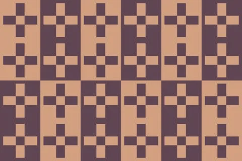 Rectangle Square Brown Geometric Pattern Background Stock Illustration