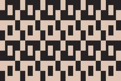 Rectangle Square Brown Geometric Pattern Background Stock Illustration