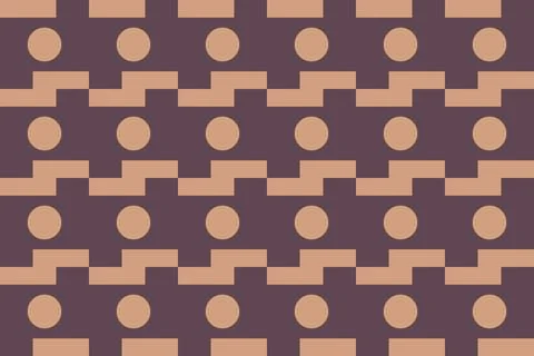 Rectangle Square Brown Geometric Pattern Background Stock Illustration
