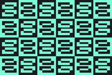 Rectangle Square Green Geometric Pattern Background 스톡 일러스트