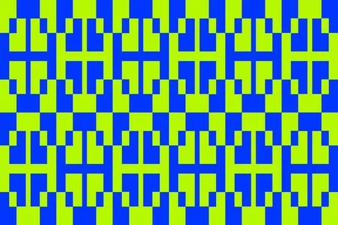 Rectangle Square Green Geometric Pattern Background Stock Illustration