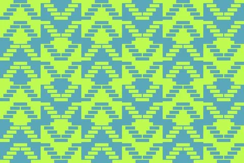Rectangle Square Green Geometric Pattern Background Stock Illustration