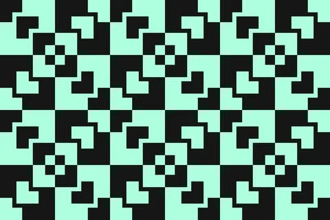 Rectangle Square Green Geometric Pattern Background Stock Illustration