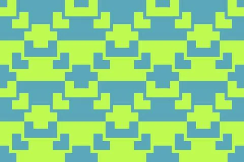 Rectangle Square Green Geometric Pattern Background Stock Illustration