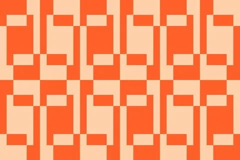 Rectangle Square Orange Geometric Pattern Background Stock Illustration