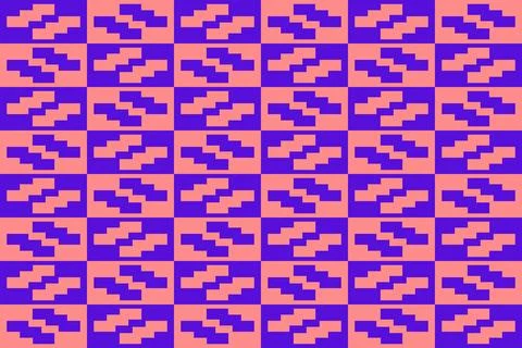 Rectangle Square Orange Geometric Pattern Background Stock Illustration