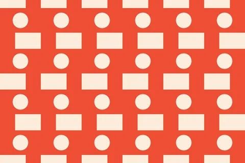 Rectangle Square Orange Geometric Pattern Background Stock Illustration