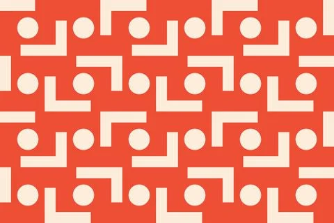 Rectangle Square Orange Geometric Pattern Background Stock Illustration
