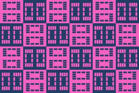 Rectangle Square Purple Geometric Pattern Background Illustrazione stock