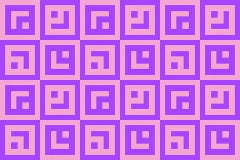 Rectangle Square Purple Geometric Pattern Background Illustrazione stock