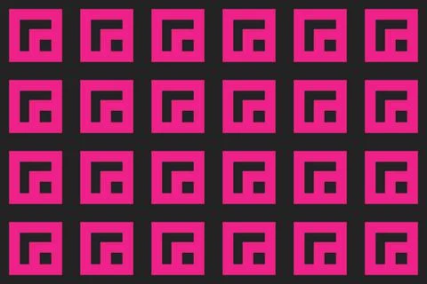 Rectangle Square Red Geometric Pattern Background Stock Illustration