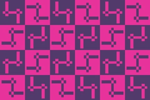 Rectangle Square Red Geometric Pattern Background Illustrazione stock